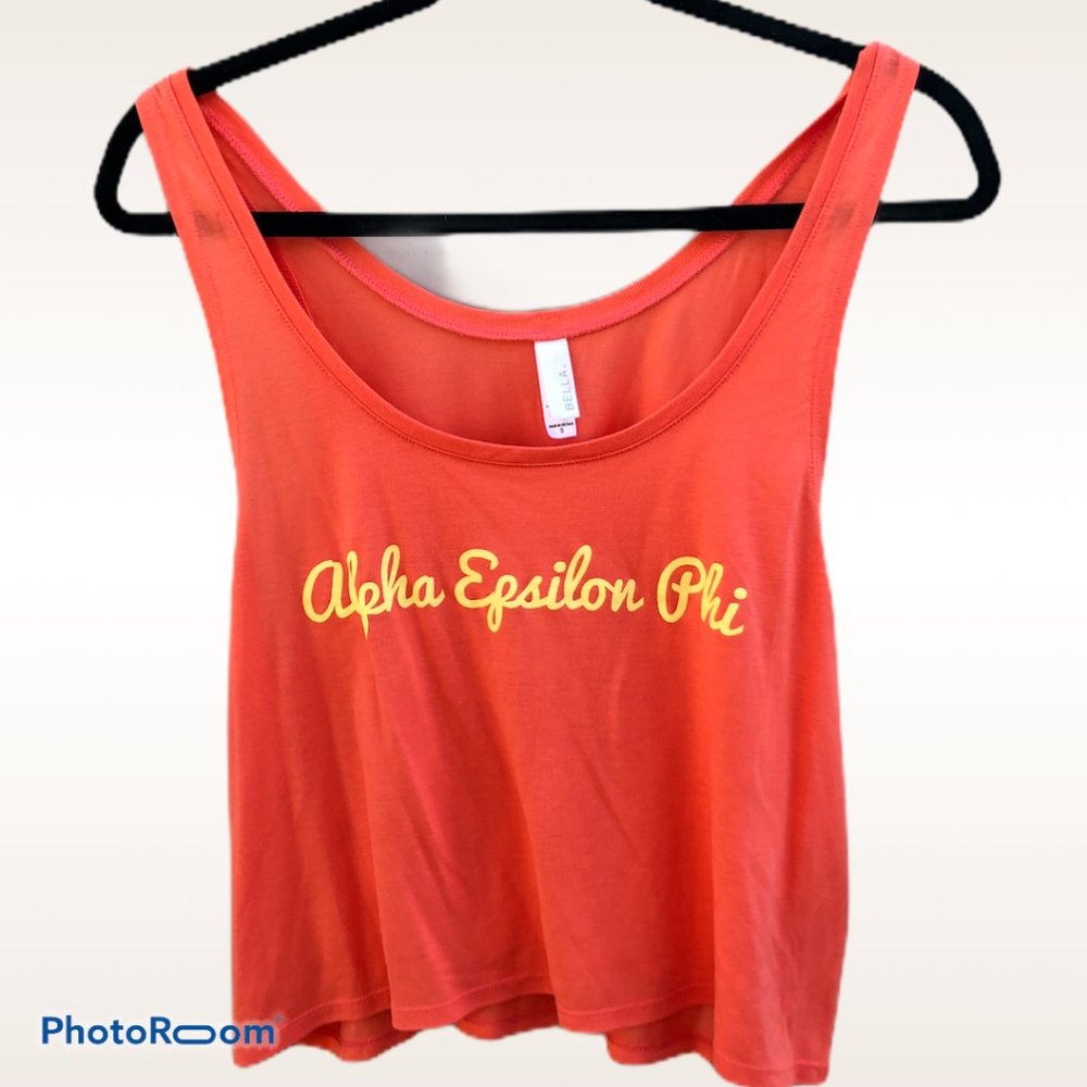 AEPhi - Orange and Yellow Tank Top Womens Sz S